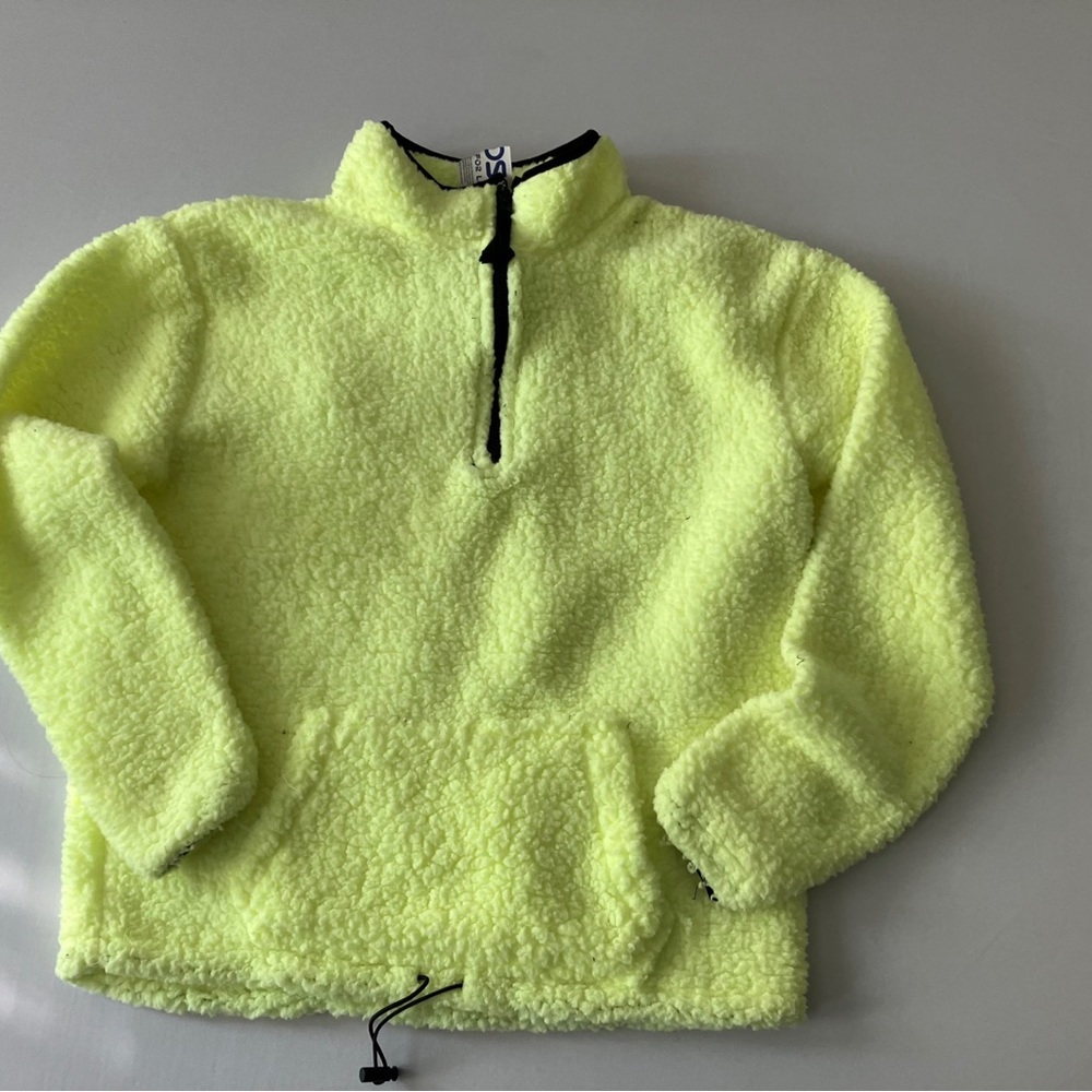 Warm green halft zip sweater size Large